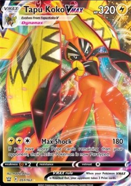 Tapu Koko Vmax Full Art Pok Mon Kaart Kopen Overige Verzamelingen